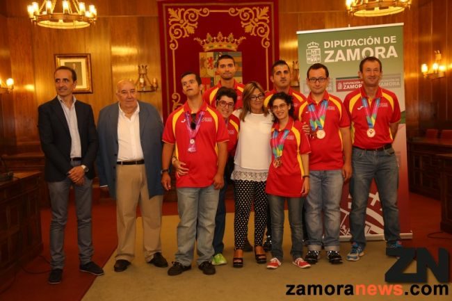 La Diputación recibe a los medallistas zamoranos en los Juegos Especiales